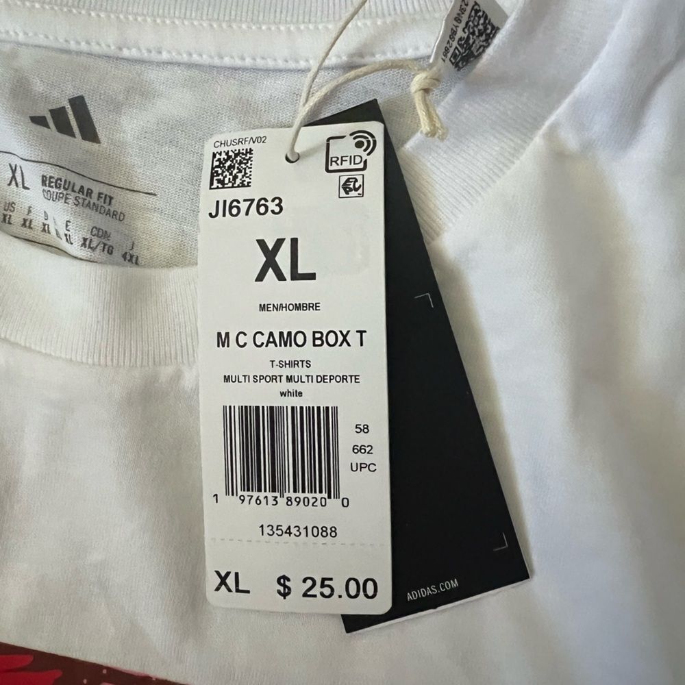 Adidas Camo Box T-Shirt- Size XL - Picture 4 of 8